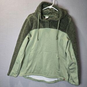 LIV Green Sherpa Pullover Hoodie Women's XL